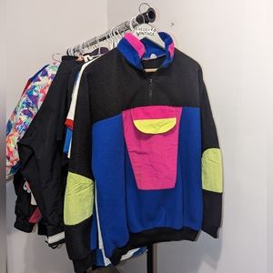 80's Colour Block Sweater